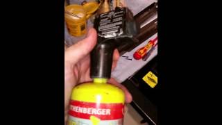 Faulty Rothenberger SuperFire 2 Blow Torch Propane Gas Leak [upl. by Kera820]