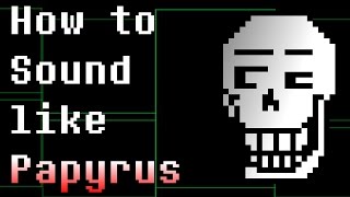 How to do a Papyrus [upl. by Lleda]