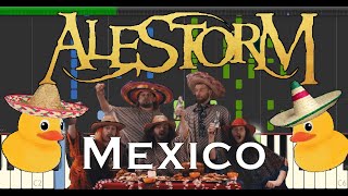 Alestorm  Mexico Synthesia piano tuto [upl. by Vaientina]