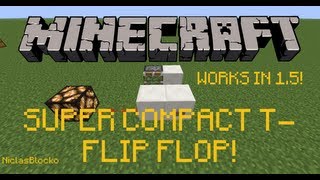 HOW TO EASY COMPACT AND INSTANT TFLIP FLOP Works in Minecraft 16 [upl. by Anirazc580]