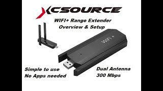 XCSOURCE 300mbps WIFI REPEATER OVERVIEW amp SETUP [upl. by Clareta]