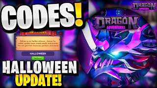 🔥NEW ALL WORKING HALLOWEEN UPDATE CODES FOR DRAGON ADVENTURES ROBLOX DRAGON ADVENTURES CODES [upl. by Malas]