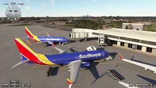 Flight Simulator Southwest Boeing 737  800 Chicago MDW  Manchester MHT Departure SWA1306 [upl. by Dre]