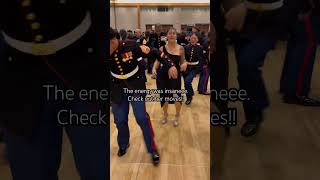 I need to learn how to line dance Omgggg fyp militaryball militarylife marines marinecorps [upl. by Ahselak]