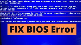 BIOS in this system is not fully ACPI compliant  Install Windows 7 in Lenovo Laptop fix boot error [upl. by Jackqueline683]