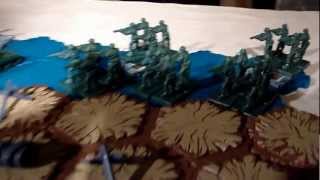 MemoirScape Memoir44 scenario built with Heroscape terrain M44 3d [upl. by Einapets196]