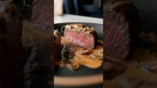 Perfect beef tenderloin reverse sear mushroom sauce steak cooking mushroom [upl. by Leonanie]