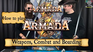 Kings of War Armada  Game Mechanics Combat Boarding and more [upl. by Anolla]