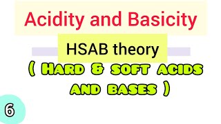 HSAB theory  hard and soft acids and bases  simplified [upl. by Tybie140]