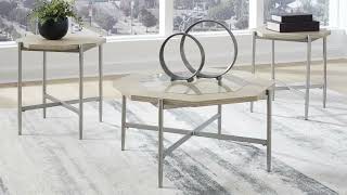 Varlowe Bisque 3 Piece Occasional Table Set [upl. by Sungam]