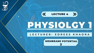 Physiology 1 Membrane potential part 2 [upl. by Azarria]