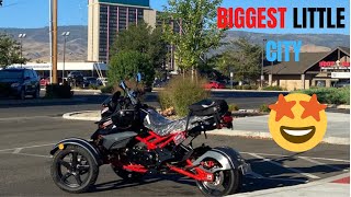 BEST STREET LEGAL SPIDER TRIKE CAN AM CLONE OUT THERE  CITY TEST DRIVE [upl. by Ydal]