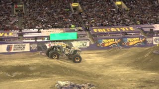 Monster Jam World Finals 15 XV 2014 Freestyle Championship Highlights [upl. by Llenrub]