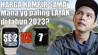 PILIH APPLE WATCH SE 2 ATAU APPLE WATCH SERIES 7 MANA YANG LEBIH LAYAK DIBELI DI TAHUN 2023 [upl. by Nossah]