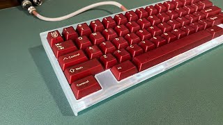 Qk60 with Sarokeys Strawberry Wines Switches [upl. by Tung]