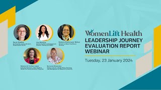 WomenLift Health Leadership Journey Evaluation Report Webinar [upl. by Leland745]