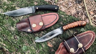 Hand forged bushcraft knife [upl. by Rambert364]