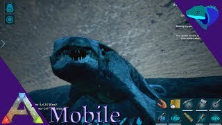 MOSASAURUS TAMING RAMPAGE ON EELS Ark Mobile S1E43 [upl. by Yttig]