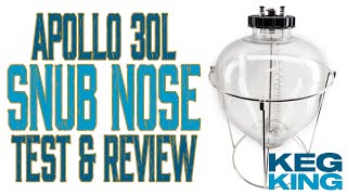 Keg King Apollo 30L Snub Nose Test amp Review  Top Quality PET Pressure Fermenter for Homebrewing [upl. by Gayleen]