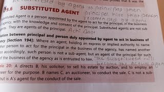 Concept of Sub  Agent And Substituted Agent  CA Foundation  Business Lawnoteswithnaznieducation [upl. by Sigismund326]