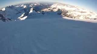 GoPro ski Titlis to Stand via Rotegg 4min [upl. by Yraek]