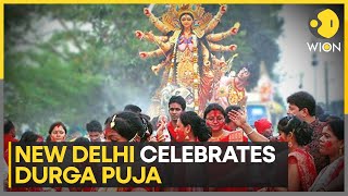 Iconic Durga Puja Pandals In New Delhis CR Park  India News  WION [upl. by Esinyt846]