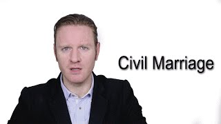 Civil Marriage  Meaning  Pronunciation  Word World  Audio Video Dictionary [upl. by Mcclenaghan]