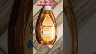 Johnsons baby shampoo review 💗 youtubeshorts haircare viralvideo babycartoon shorts babycare [upl. by Enerehs]