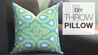 How to Sew a Throw Pillow Tutorial [upl. by Thormora441]