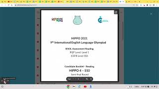 HIPPO English Semi Final Practice Paper for students Under 10 [upl. by Aihsia884]