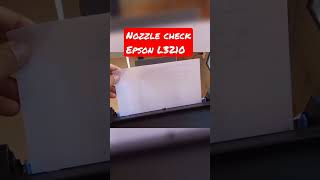 Nozzle check Epson L3210 no pc [upl. by Araiek]