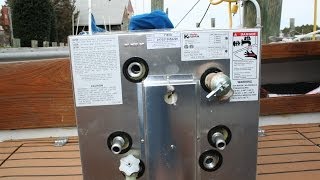 Water Heater on boat with engine heat exchanger [upl. by Bivins]