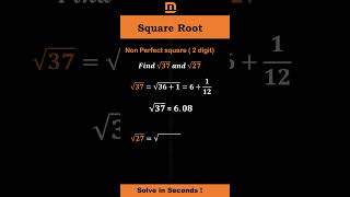 Master NonPerfect Square Roots of 2Digit Numbers Quick Guide faster than ever shorts math [upl. by Tye]