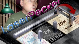 LaserPecker LX1 Max  The Foldable Laser Engraver With Drawing [upl. by Krasner]