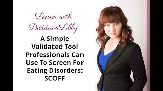 SCOFF  A simple validated tool to help medical providers diagnose eating disorders [upl. by Draw]