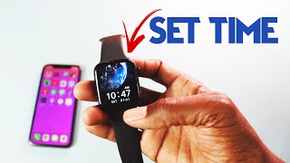 How to SET TIME on a SmartWatch  2 Easy Methods [upl. by Batish]