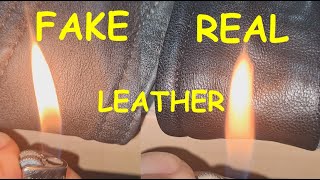 Real vs fake Leather How to spot faux Leather jacket material [upl. by Lodnar]