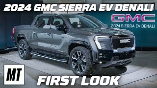 2024 GMC Sierra EV Denali First Look  MotorTrend [upl. by Uohk]