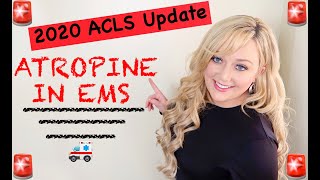 EMTParamedic Medication Notecards  Atropine Sulfate Updated ACLS 2020 [upl. by Aicilec911]