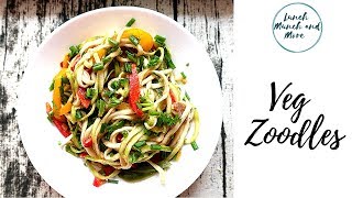 Weight loss Recipe  Keto Paleo  Vegetable Zoodles  Zucchini Noodles [upl. by Navis35]