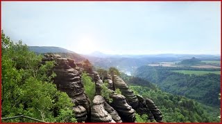 SchrammsteineElbleitenweg Nationalpark Sächsische SchweizMalerwegElbsandsteingebirge [upl. by Nnaeus]