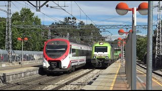 Trenes de Todo Tipo por Madrid Renfe Cercanías Mercancías Media Distancia [upl. by Ainirtac584]