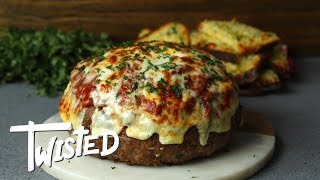 How To Make A Giant Spaghetti Stuffed Meatball [upl. by Akili]