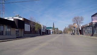 Tour of Lloydminster Alberta  Saskatchewan Canada Driving in City amp Downtown Area [upl. by Trbor]