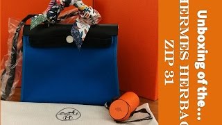 Unboxing amp WIMB  Hermes Herbag Zip 31 [upl. by Malas367]