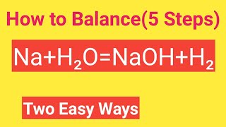 NaH2ONaOHH2 Balanced EquationSodiumWaterSodium hydroxideHydrogen Balanced Equation [upl. by Vivienne]