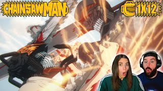 ¡UN FINAL DE TEMPORADA ÉPICO  REACCIÓN 1X12 CHAINSAW MAN [upl. by Mosira912]