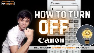 HOW TO TURN OFF CANON F789SGA EMULATOR [upl. by Geordie]