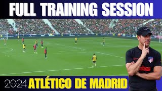 Diego Simeone  Full Training Session  Passing Drills  1vs1  Tactical Drills [upl. by Haidabez]