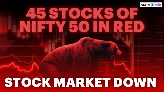 Nifty LIVE I Stock Market Down Today I Why Are Markets Falling I Stock Market Crash LIVE [upl. by Oniluap]